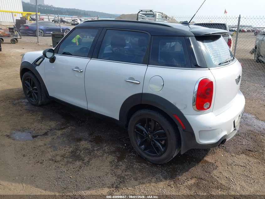 Vin: wmwzc3c53cwl81123, lot: 46499002, mini cooper s countryman 20123