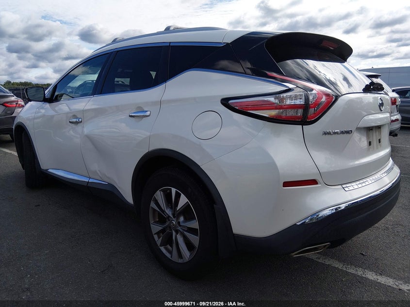 Vin: 5n1az2mh5fn226998, lot: 46499016, nissan murano sl 20153