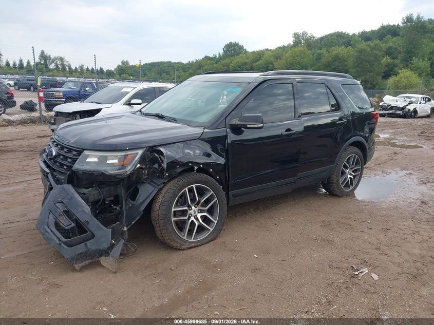 Vin: 1fm5k8gt8ggd07086, lot: 46499030, ford explorer sport 20162