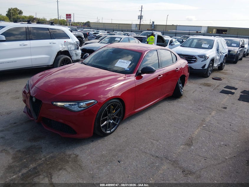 2018 Alfa Romeo Giulia, Левый зад, IAAI, VIN ZARFAEBN5J7592832 — фото 2