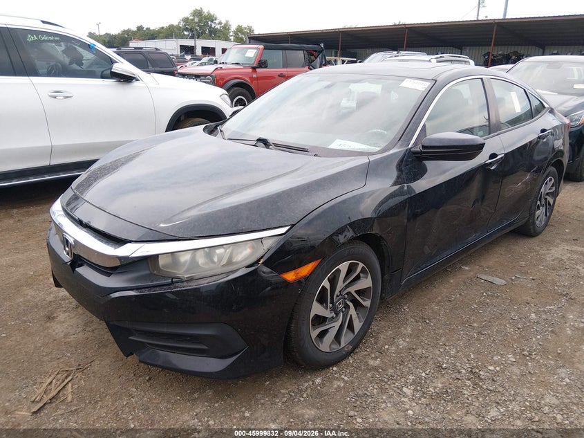 Vin: 2hgfc2f70jh597523, lot: 46499177, honda civic ex 20182
