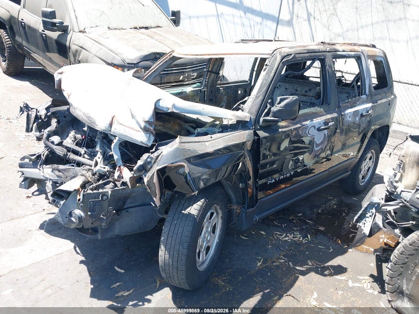 Vin: 1c4njpbb3gd678318, lot: 46499213, jeep patriot sport 20162