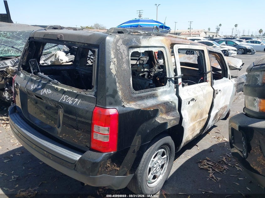 Vin: 1c4njpbb3gd678318, lot: 46499213, jeep patriot sport 20164