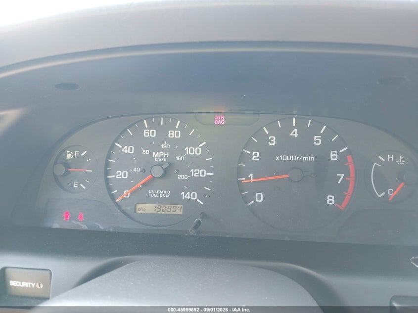 2000 NISSAN ALTIMA SEDAN 2.4L I-4 DOHC, REGULAR , 155HP