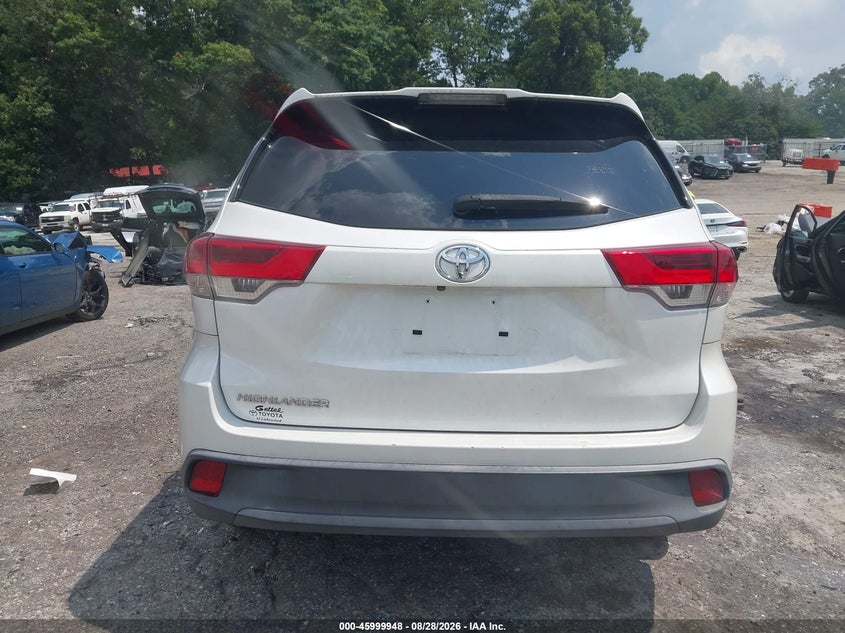 TOYOTA HIGHLANDER 2019 VIN 5TDZZRFH1KS360103