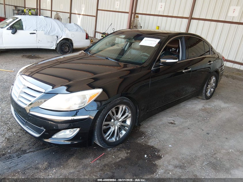 Vin: kmhgc4dd9cu211183, lot: 46499339, hyundai genesis 3.8 20122