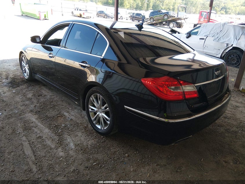 Vin: kmhgc4dd9cu211183, lot: 46499339, hyundai genesis 3.8 20123