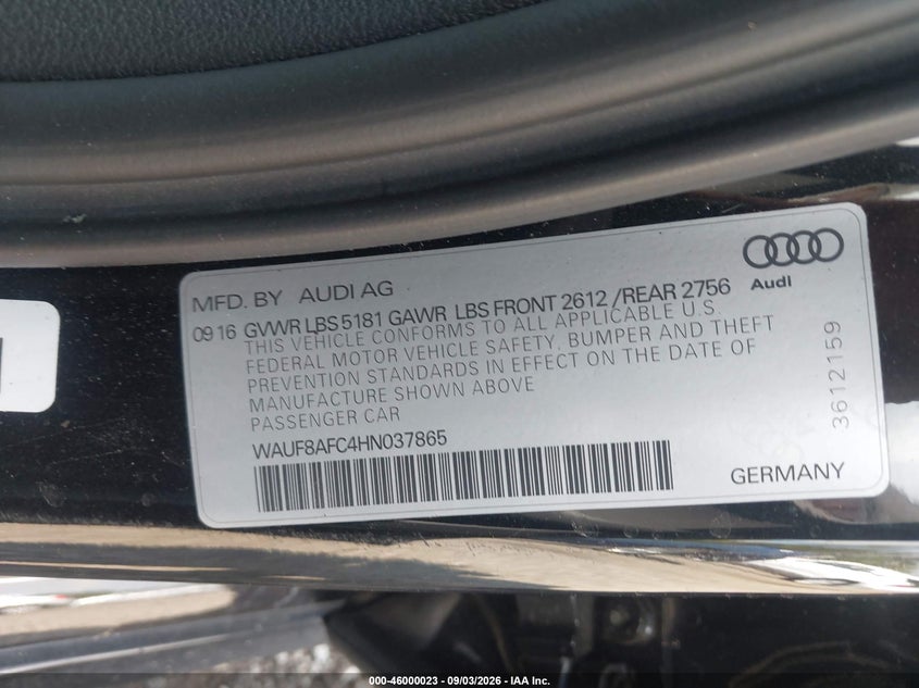 2017 AUDI A6 2.0T PREMIUM · Photo 9