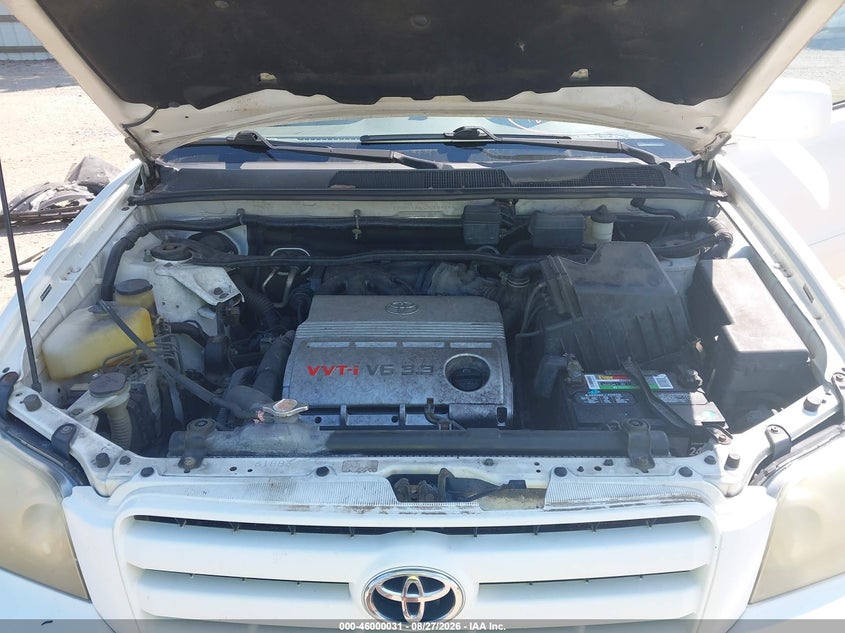 2004 TOYOTA HIGHLANDER SPORT UTILITY VEHICLE 3.3L V-6 DOHC, VVT, REGULAR , 230HP