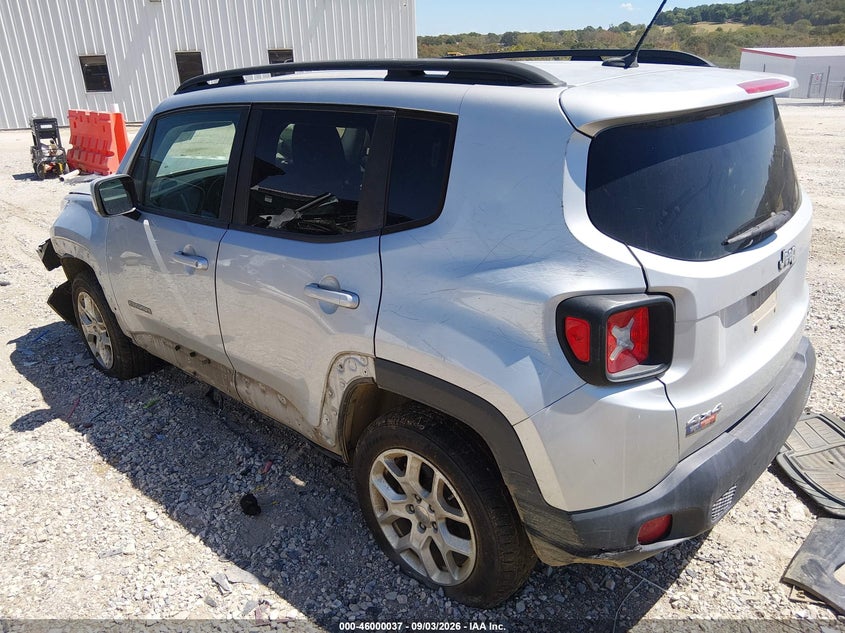 Vin: zaccjbbb8hpe63210, lot: 46499382, jeep renegade latitude 4x4 20173