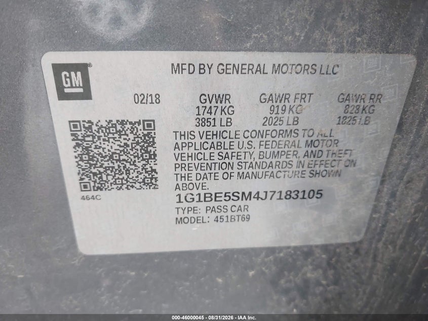 2018 CHEVROLET CRUZE LT AUTO · Фото 9