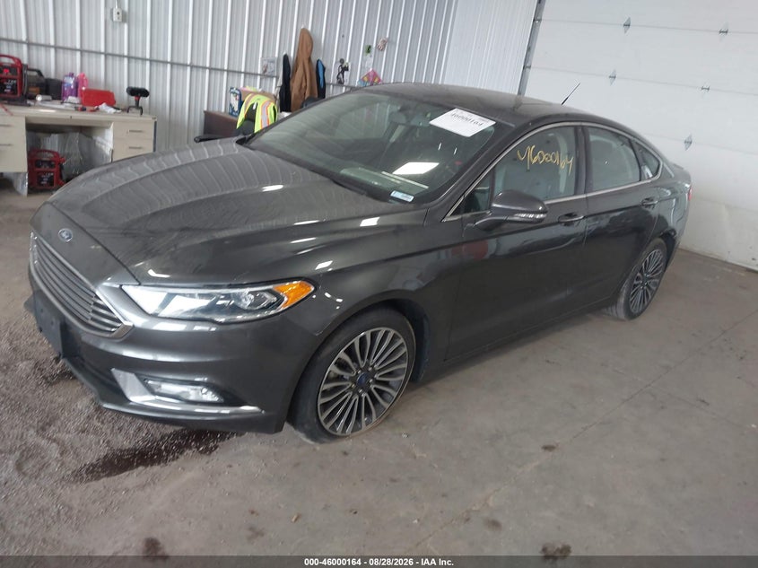 2017 Ford Fusion, Правый бок, IAAI, VIN 3FA6P0D91HR407843 — фото 2