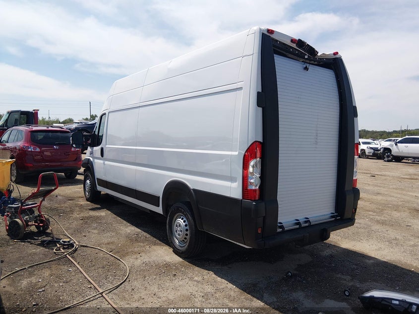 Vin: 3c6mrwaz2se546615, lot: 46499516, ram promaster 3500 ev step van super high roof 159 wb ext 20253