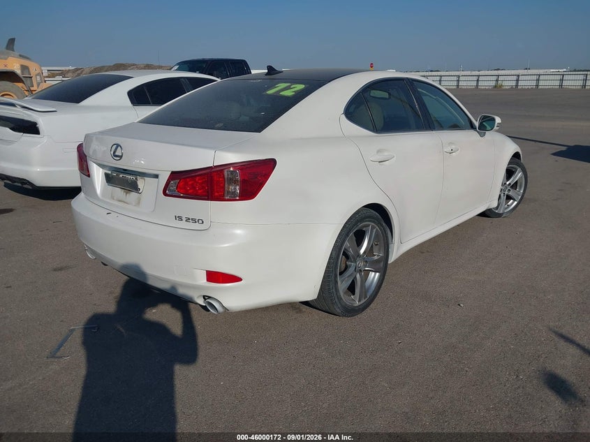 Vin: jthbf5c26c5172766, lot: 46499517, lexus is 250 20124