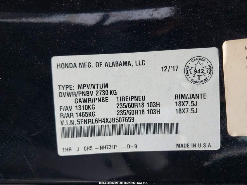 Photo 9 - HONDA ODYSSEY