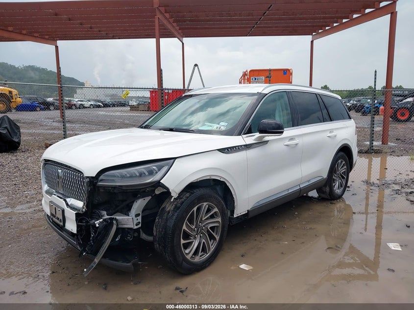 Vin: 5lm5j6xc2mgl14048, lot: 46499658, lincoln aviator standard 20212
