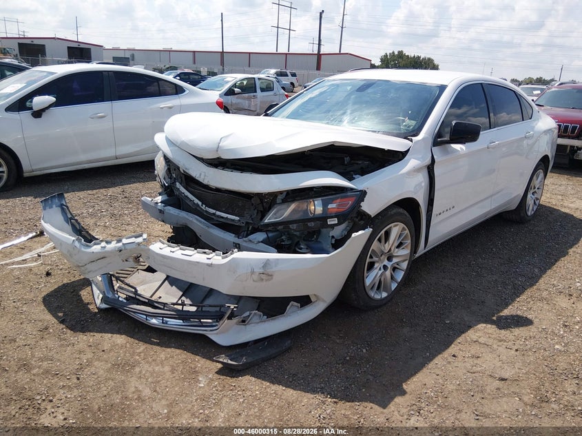 2019 Chevrolet Impala Ls, Front End, IAAI, VIN 1G11X5S30KU138307 — photo 2