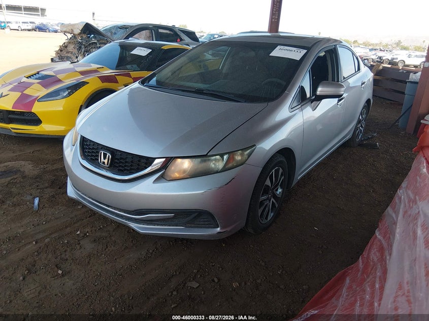 2014 Honda Civic, Обычный износ, IAAI, VIN 19XFB2F83EE017600 — фото 2
