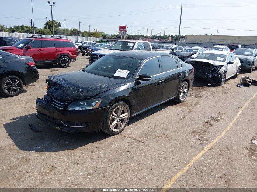 2014 Volkswagen Passat, Front End, IAAI, VIN 1VWBT7A32EC045218 — photo 2