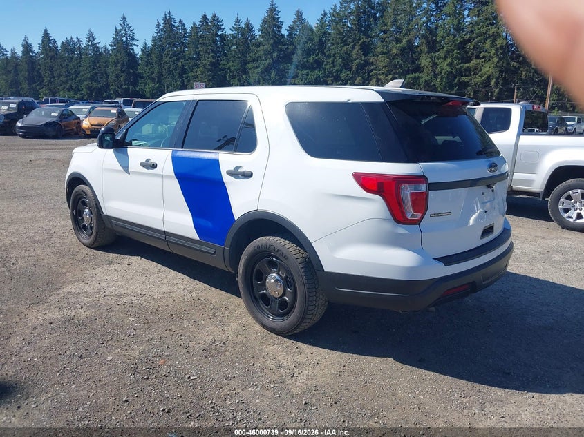 Vin: 1fm5k8ar9jgc56606, lot: 46500084, ford police interceptor utility 20183