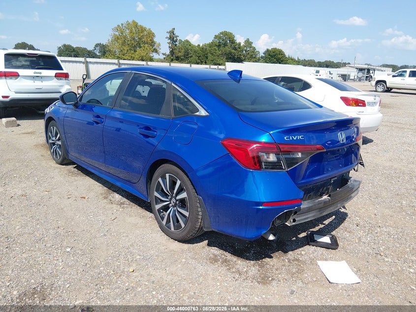 Vin: 2hgfe1f73nh303624, lot: 46500106, honda civic ex 20223