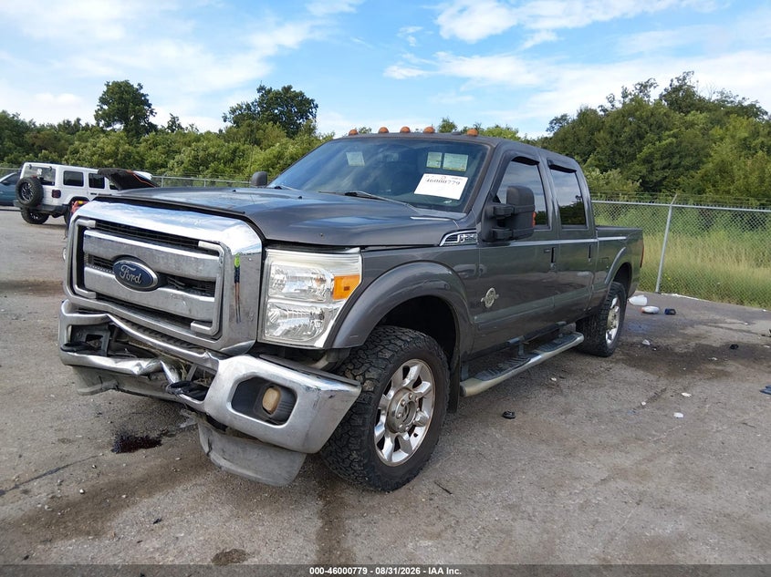 Vin: 1ft7w2bt8cec24026, lot: 46500123, ford f-250 lariat 20122