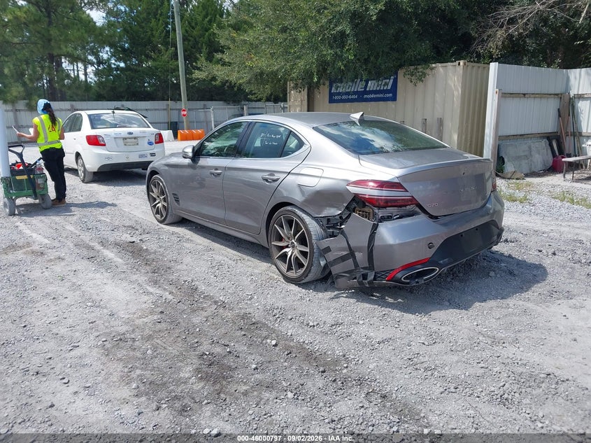 Vin: kmtg34sc1su155383, lot: 46500142, genesis g70 2.5t awd 20253