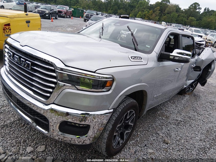 Vin: 1c6srfjp6tn322489, lot: 46500211, ram 1500 laramie  4x4 5'7 box 20262