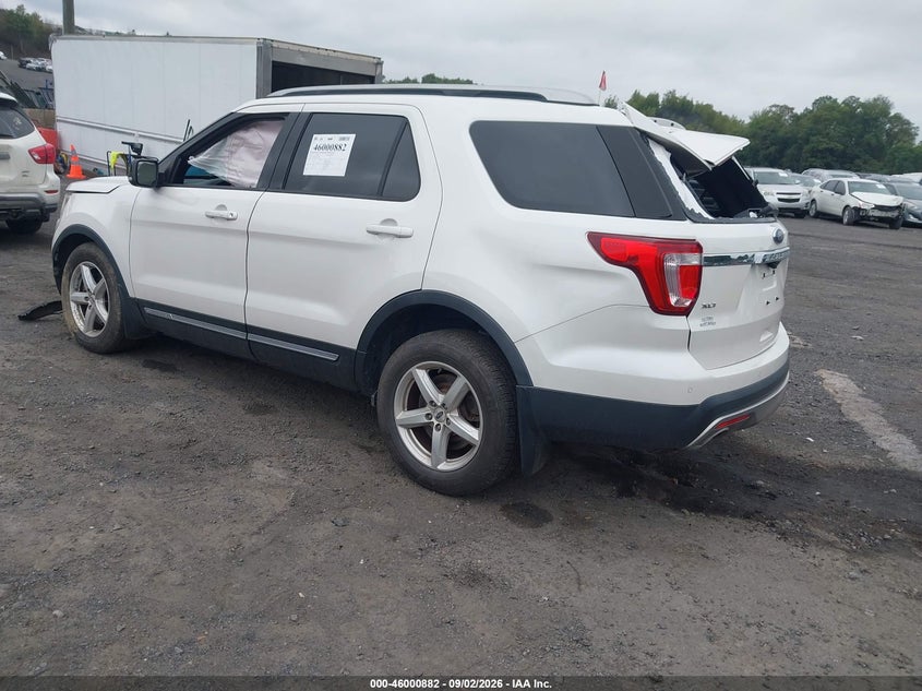 Vin: 1fm5k8d83ggb50700, lot: 46500227, ford explorer xlt 20163