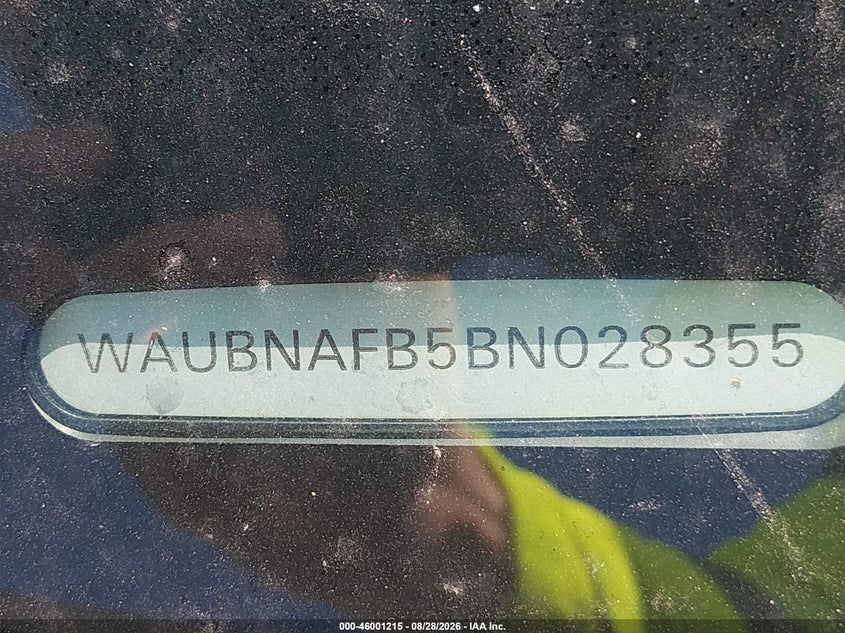 AUDI S6 2011 VIN WAUBNAFB5BN028355