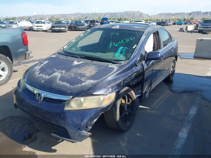 2007 Honda Civic, Невідомо, IAAI, VIN 1HGFA168X7L058735 — фото 2
