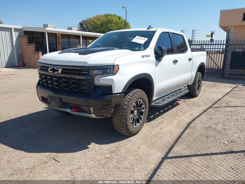Vin: 3gcudhel2ng557132, lot: 46500775, chevrolet silverado 1500 4wd  short bed zr2 20222