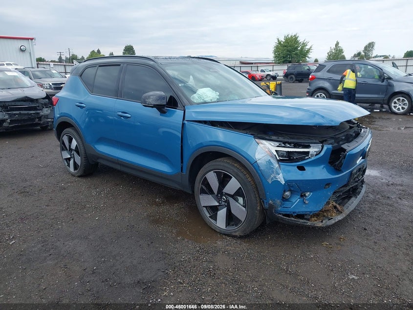 Vin: yv4ed3um8p2000882, lot: 46500991, volvo xc40 recharge pure electric twin ultimate 2023 img_1