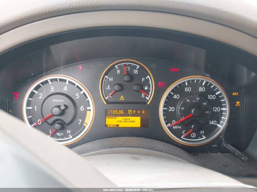 NISSAN ARMADA 2012 VIN 5N1BA0ND1CN618531