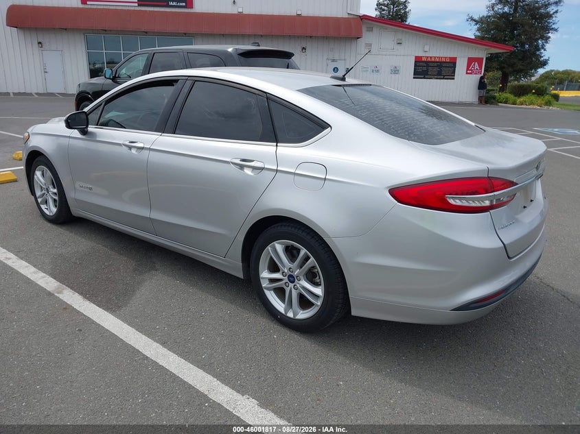 Vin: 3fa6p0uu7jr243590, lot: 46501162, ford fusion hybrid s 20183