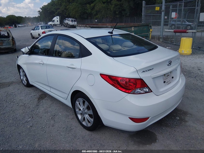 Vin: kmhcu4ae9cu269643, lot: 46501336, hyundai accent gls 20123