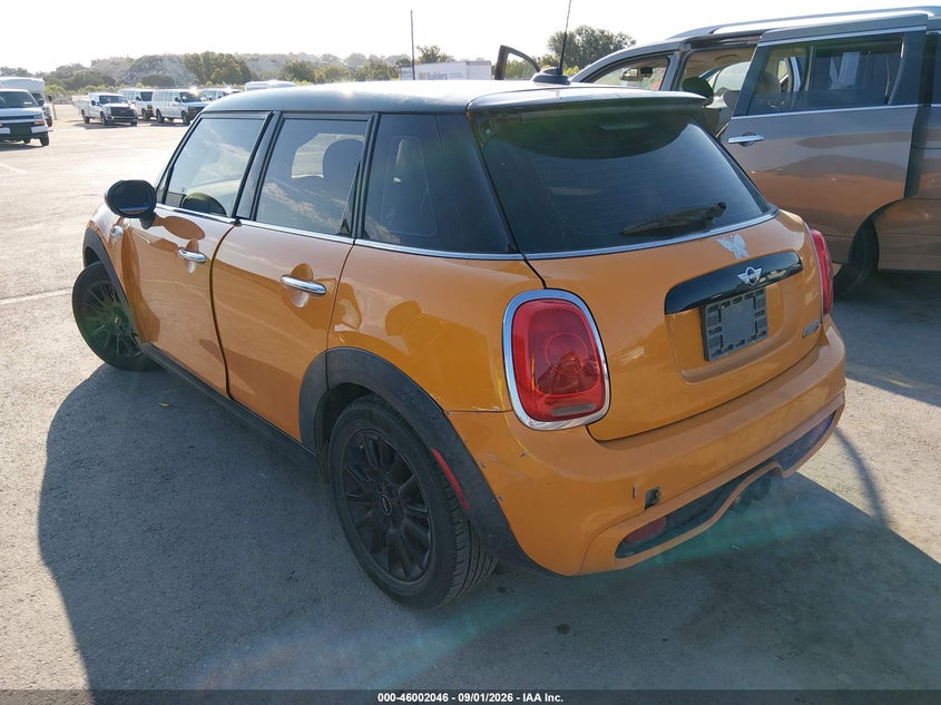 Vin: wmwxu3c52f2b56551, lot: 46501391, mini hardtop cooper s 20153