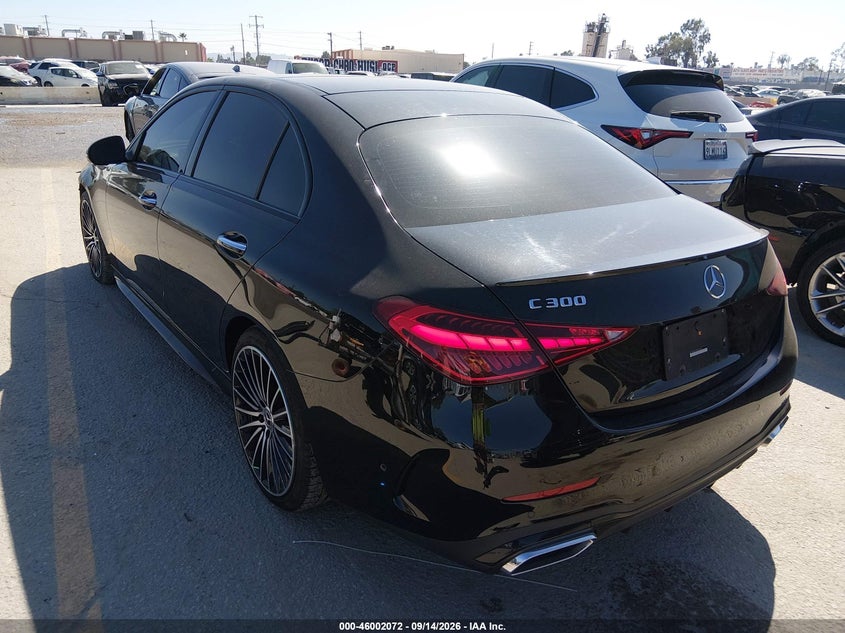 Vin: w1kaf4gb1rr208159, lot: 46501417, mercedes-benz c 300 20243