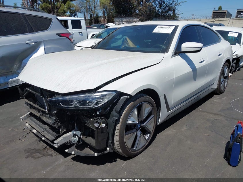 Vin: wby43aw00rft32499, lot: 46501421, bmw i4 gran coupe edrive35 20242