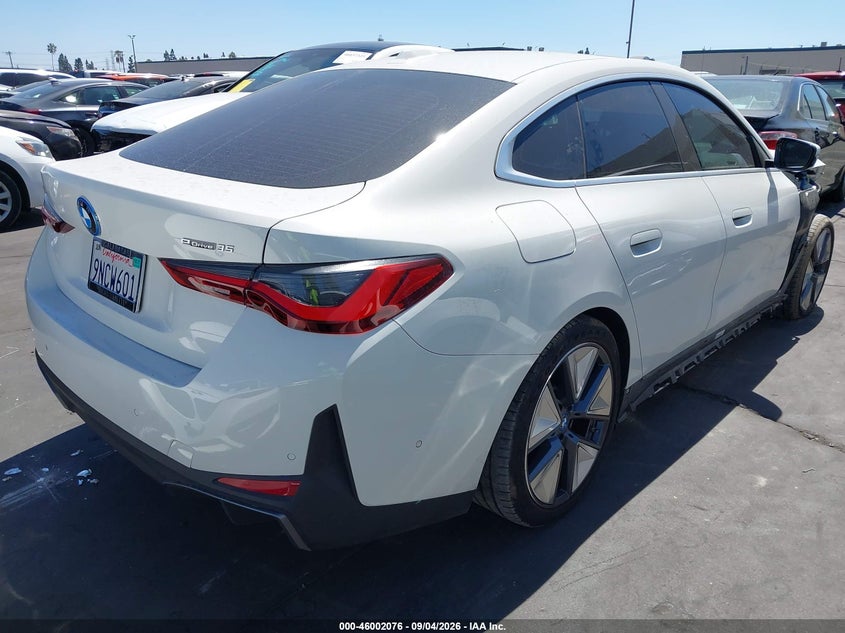 Vin: wby43aw00rft32499, lot: 46501421, bmw i4 gran coupe edrive35 20244