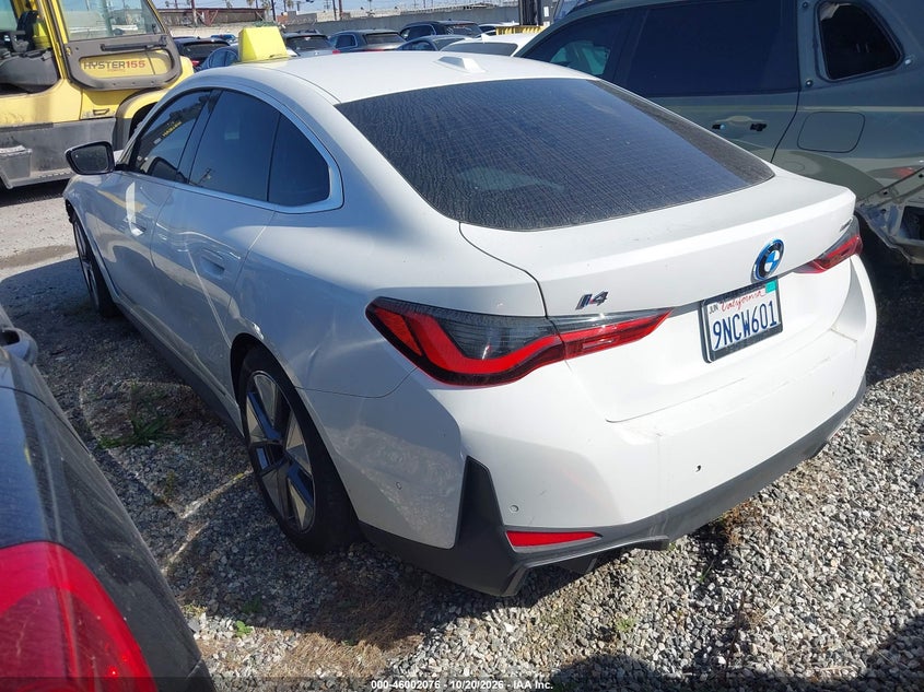 Vin: wby43aw00rft32499, lot: 46501421, bmw i4 gran coupe edrive35 20243