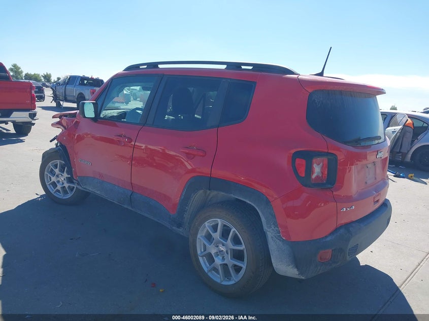Vin: zacnjdb11npn53822, lot: 46501434, jeep renegade latitude 4x4 20223