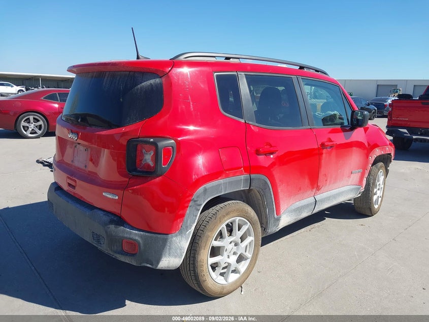 Vin: zacnjdb11npn53822, lot: 46501434, jeep renegade latitude 4x4 20224