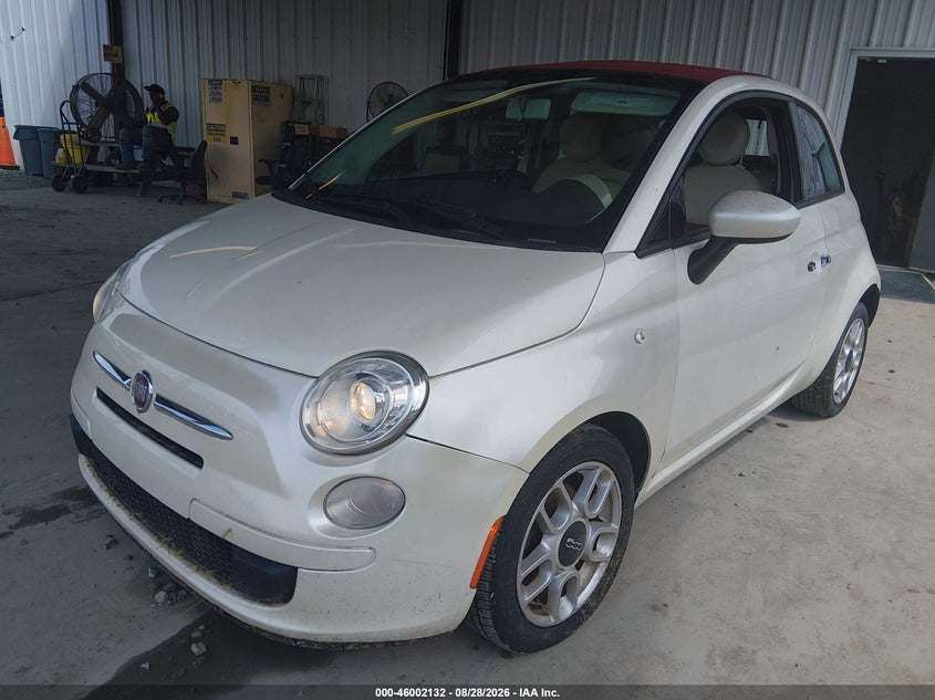 Vin: 3c3cffdr8dt514361, lot: 46501478, fiat 500c pop 20132