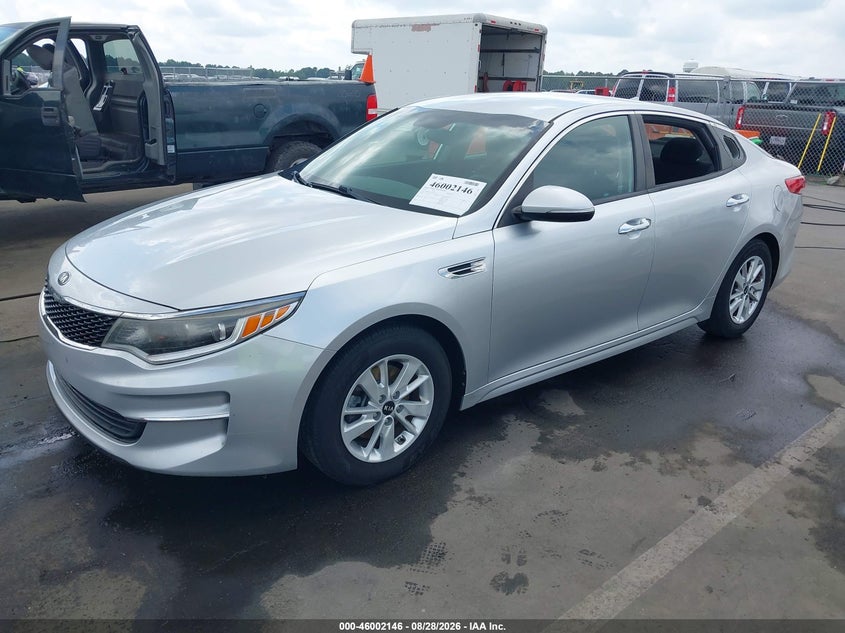 Vin: 5xxgt4l37jg209724, lot: 46501491, kia optima lx 20182