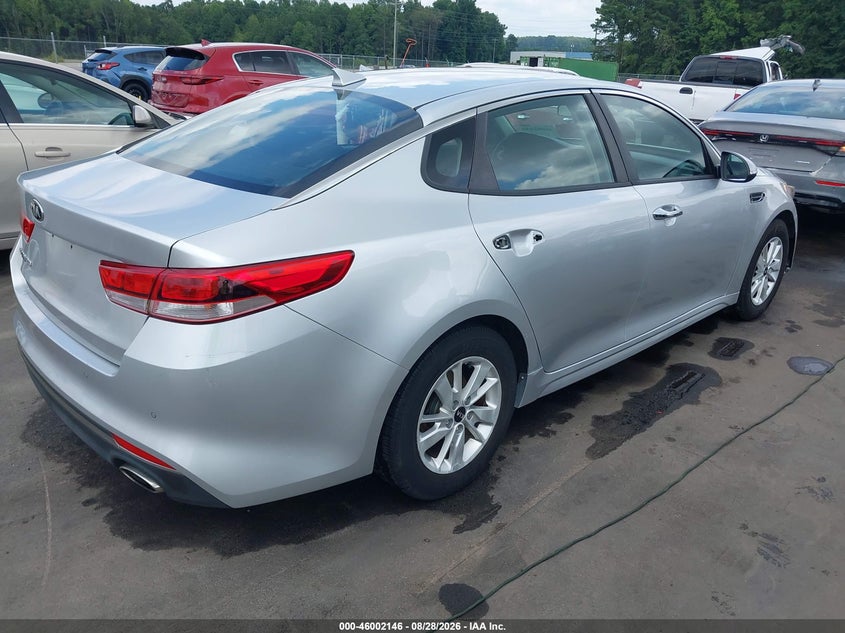 Vin: 5xxgt4l37jg209724, lot: 46501491, kia optima lx 20184