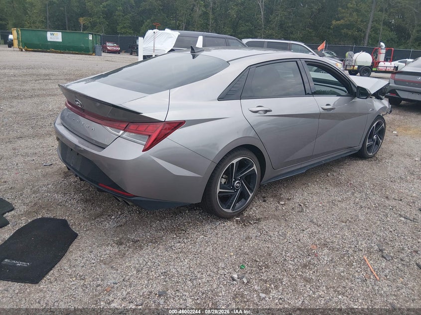 Vin: kmhlr4afxpu544548, lot: 46501589, hyundai elantra n line 20234