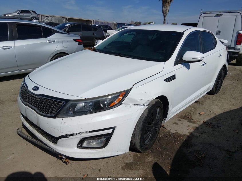 Vin: 5xxgm4a77fg410176, lot: 46501624, kia optima lx 20152