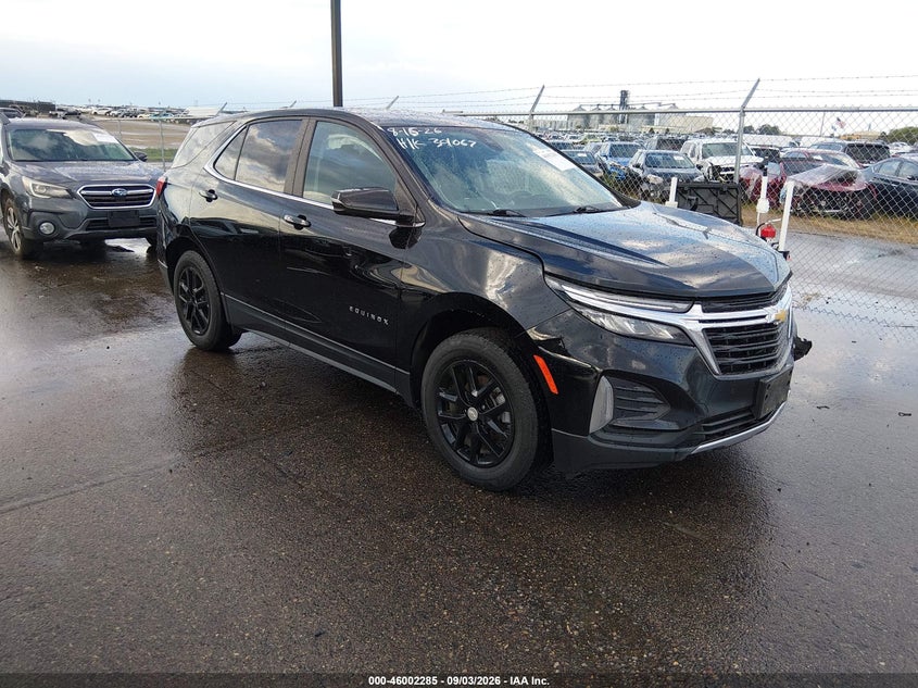 Vin: 3gnaxuev1nl125036, lot: 46501630, chevrolet equinox awd lt 20221