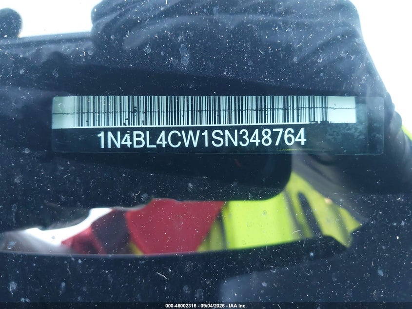 NISSAN ALTIMA 2025 VIN 1N4BL4CW1SN348764